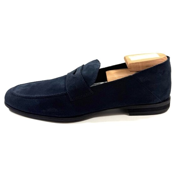 Wolf & Shepherd Mens Size 10 Monaco Italian Suede Penny Loafers Foldable Heel main image 12